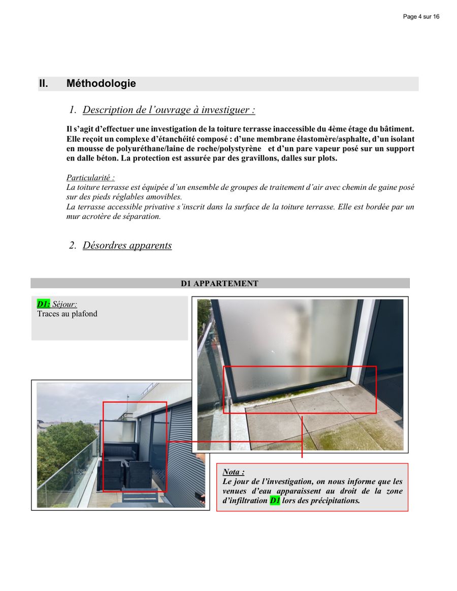 Page 1 du rapport Word généré